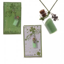 Lucky Dust Shamrock Mojo Bottle Pendant